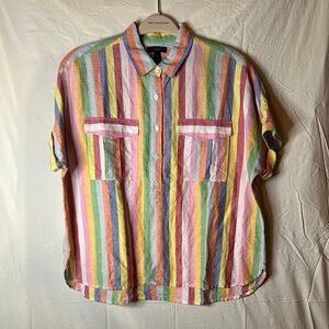 J. Crew Casual Button Down Shirt Relaxed Fit like new